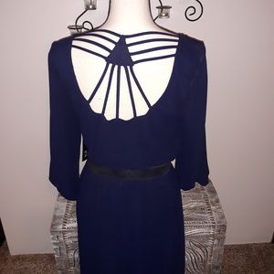 AGB NEW navy dress with cut out back. BNWT.